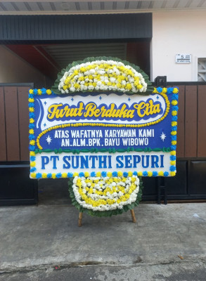 Papan Bunga Duka di Kalirejo